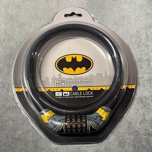 Bioworld Batman Black and Yellow 4-Digit Cable Lock